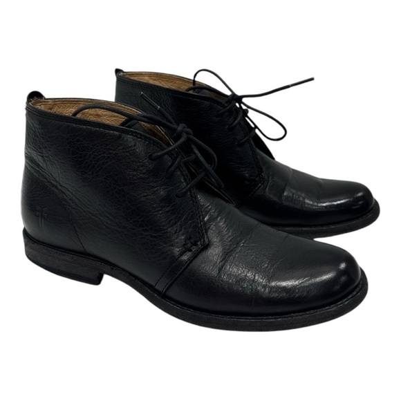 Frye Women’s Phillip Leather Chukka Boots Black size 6.5 B - Picture 3 of 15
